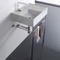 Small Modern Console Sink, Marble Style Sink, 24